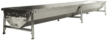 Kompletter Stahltrog, 2,0 m