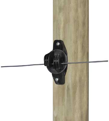 Gallagher Nagelisolator Typ W, schwarz, 25 Stück